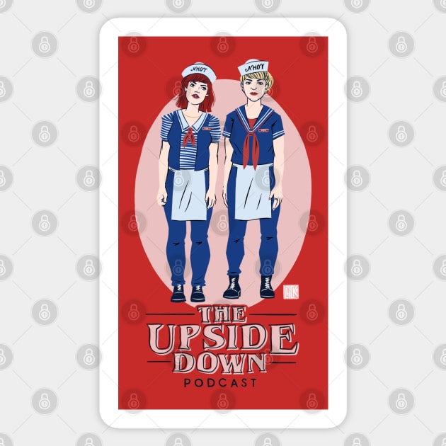 The Upside Down Podcast Scoops Ahoy Sticker by The Upside Down Podcast